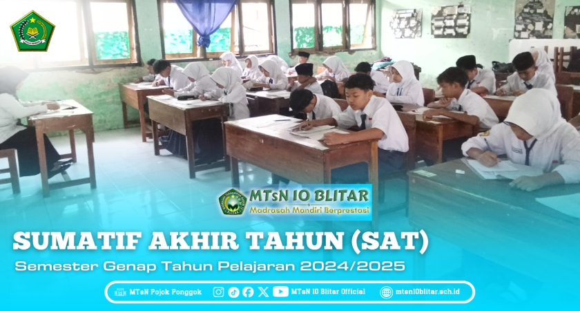 MTsN 10 Blitar Gelar Sumatif Akhir Tahun Semester Genap Tahun Pelajaran 2024/2025