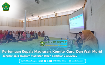 MTsN 10 Blitar Gelar Pertemuan Wali Murid Bahas Program Madrasah 2024/2025