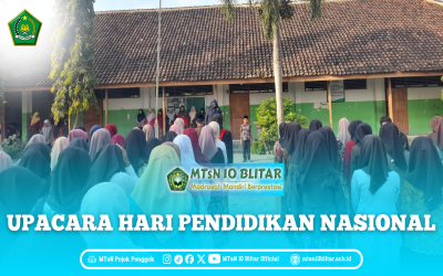 MTsN 10 Blitar Gelar Upacara Hari Pendidikan Nasional Tahun 2025